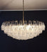 Murano Faceted Transparent Glass Chandelier-DWHOME