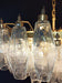 Murano Faceted Transparent Glass Chandelier-DWHOME