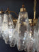 Murano Faceted Transparent Glass Chandelier-DWHOME