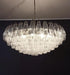 Murano Faceted Transparent Glass Chandelier-DWHOME