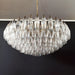 Murano Faceted Transparent Glass Chandelier-DWHOME