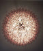 Murano Faceted Pink Glass Chandelier-DWHOME