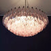 Murano Faceted Pink Glass Chandelier-DWHOME