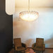 Murano Faceted Pink Glass Chandelier-DWHOME