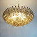 Murano Faceted Smoked Glass Chandelier-DWHOME