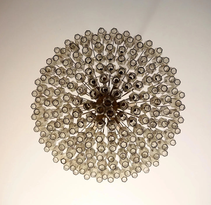 Murano Faceted Smoked Glass Chandelier-DWHOME