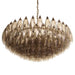 Murano Faceted Smoked Glass Chandelier-DWHOME