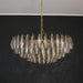 Murano Faceted Smoked Glass Chandelier-DWHOME