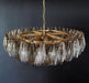 Murano Faceted Transparent Smoked Glass Chandelier-DWHOME