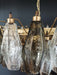 Murano Faceted Transparent Smoked Glass Chandelier-DWHOME