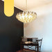 Murano Faceted Transparent Smoked Glass Chandelier-DWHOME
