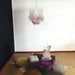 Vintage Murano Transparent Amethyst Glass Chandelier-DWHOME