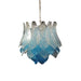 Vintage Murano Transparent Blue Glass Chandelier-DWHOME