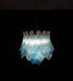 Vintage Murano Transparent Blue Glass Chandelier-DWHOME