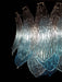 Vintage Murano Transparent Blue Glass Chandelier-DWHOME