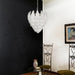 Murano Frosted Carved Glass Leaves Chandelier-DWHOME