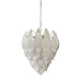 Murano Frosted Carved Glass Leaves Chandelier-DWHOME