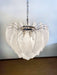 Murano Frosted Carved Glass Leaves Chandelier-DWHOME