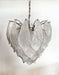 Murano Frosted Carved Glass Leaves Chandelier-DWHOME