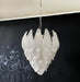 Murano Frosted Carved Glass Leaves Chandelier-DWHOME