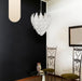 Murano Frosted Carved Glass Leaves Chandelier-DWHOME