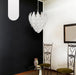 Murano Frosted Carved Glass Leaves Chandelier-DWHOME