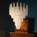 Vintage Transparent Murano Glass Petals Drop Chandelier-DWHOME