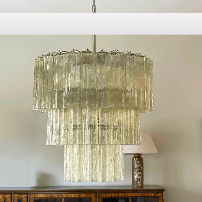 Murano Honey Glass Tube Chandelier-DWHOME