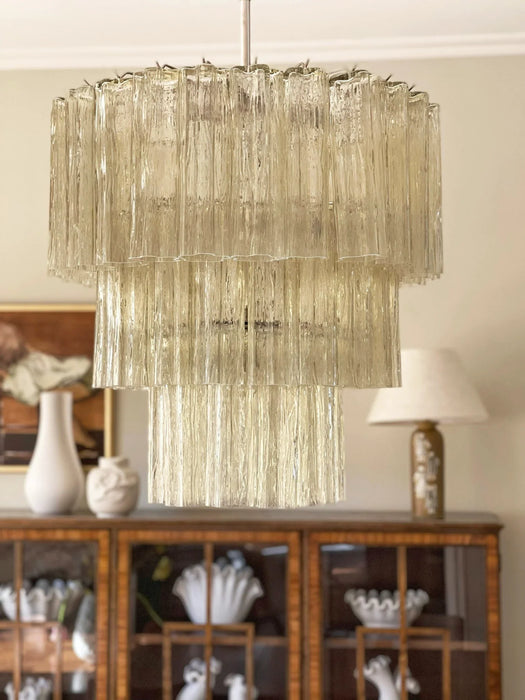 Murano Honey Glass Tube Chandelier-DWHOME
