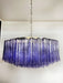 Murano Large Amethyst Glass Tube Chandelier-DWHOME