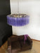 Murano Large Amethyst Glass Tube Chandelier-DWHOME