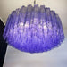 Murano Large Amethyst Glass Tube Chandelier-DWHOME