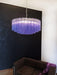 Murano Large Amethyst Glass Tube Chandelier-DWHOME