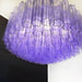 Murano Large Amethyst Glass Tube Chandelier-DWHOME