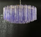 Murano Large Amethyst Glass Tube Chandelier-DWHOME