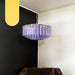 Murano Large Amethyst Glass Tube Chandelier-DWHOME