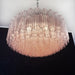 Murano Large Pink Glass Tube Chandelier-DWHOME