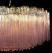 Murano Large Pink Glass Tube Chandelier-DWHOME