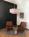 Murano Large Pink Glass Tube Chandelier-DWHOME