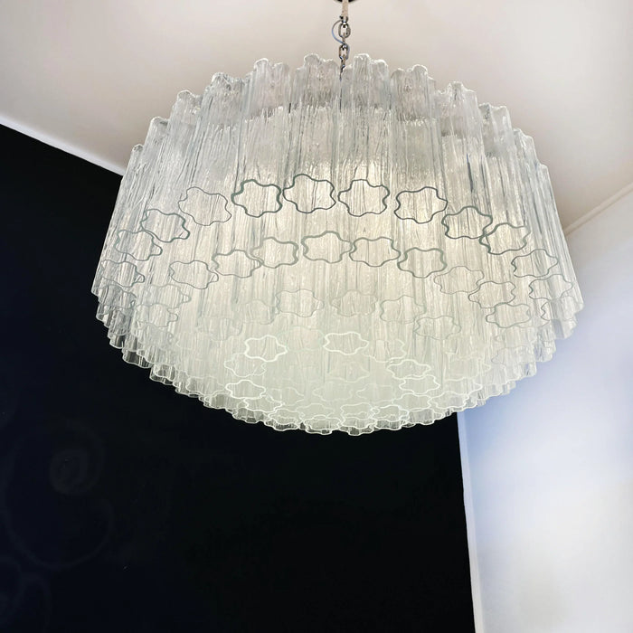 Murano Large Transparent Glass Tube Chandelier-DWHOME