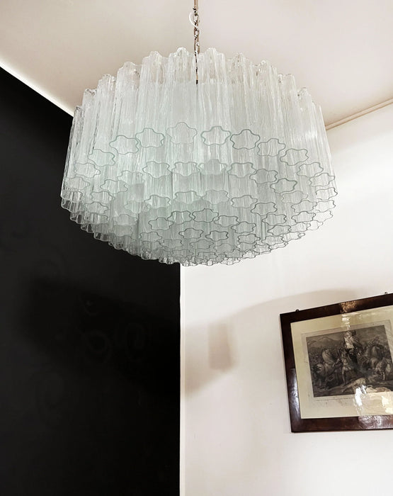 Murano Large Transparent Glass Tube Chandelier-DWHOME