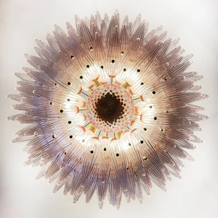 Murano Palmette Pink Chandelier-DWHOME