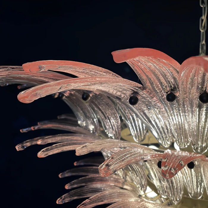 Murano Palmette Pink Chandelier-DWHOME