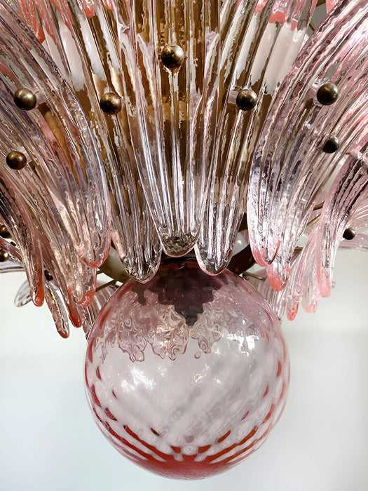 Murano Palmette Pink Chandelier-DWHOME