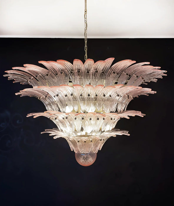 Murano Palmette Pink Chandelier-DWHOME
