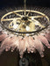 Murano Palmette Pink Chandelier-DWHOME