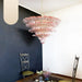 Murano Palmette Pink Chandelier-DWHOME