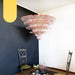 Murano Palmette Pink Chandelier-DWHOME
