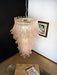 Murano Pink Felch Spiral Chandelier-DWHOME