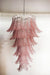 Murano Pink Felch Spiral Chandelier-DWHOME
